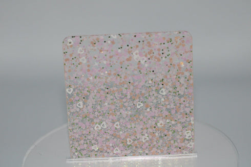 Pastel Heartfelt Confetti - 1/8" Acrylic Sheet