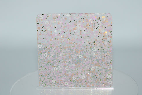 Pastel Heartfelt Confetti - 1/8" Acrylic Sheet