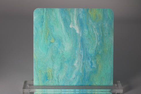 Subtle Teal Wave - 1/8" Acrylic Sheet