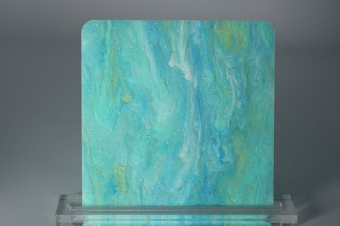 Subtle Teal Wave - 1/8" Acrylic Sheet