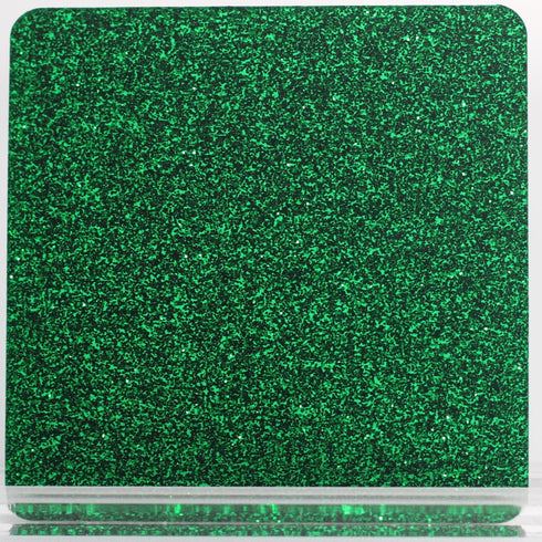 Brilliant Green Glitter - 1/8” Acrylic Sheet