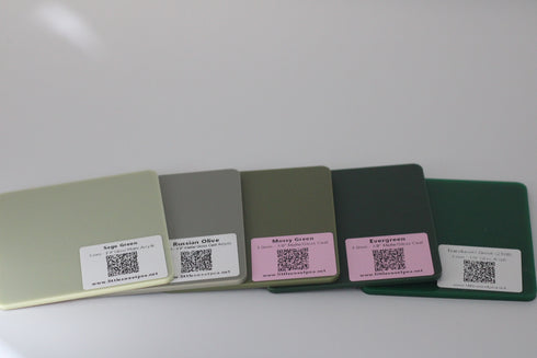 Evergreen - Matte/Gloss - 1/8" Cast Acrylic Sheet