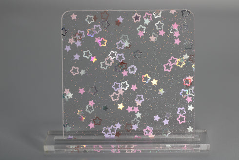 Dreamy Star Confetti - 1/8" Acrylic Sheet