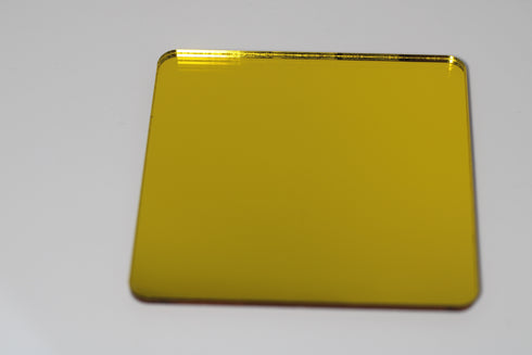 Yellow Gold (1-sided) Mirror - 1/8" Extruded Acrylic Sheet