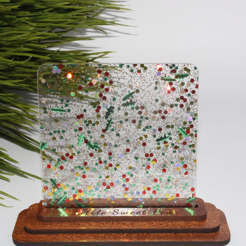 Christmas Confetti Glitter - 1/8" Acrylic Sheet
