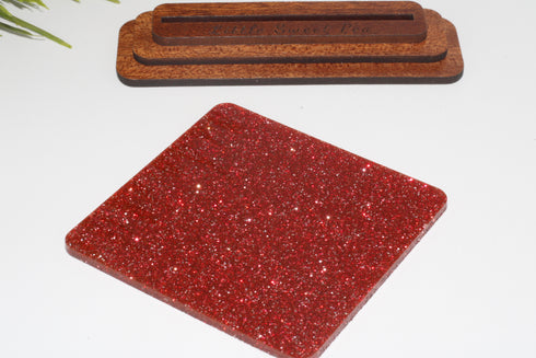 Santa's Sleigh Glitter - 1/8" Acrylic