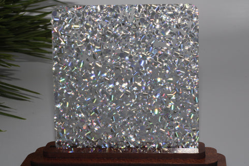 Chunky Disco Diva Silver Holo - 1/8" Acrylic Sheet