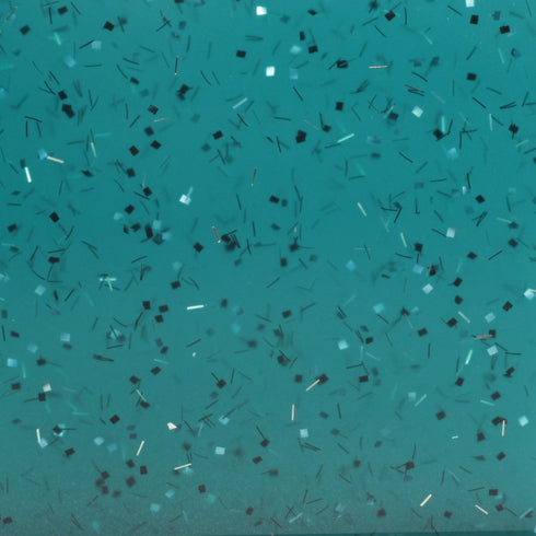 Hazy Teal Confetti Glitter - 1/8" Acrylic Sheet