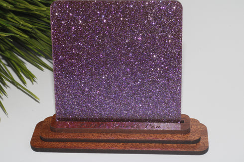 Scratch and Dent: Purple Rain Glitter - 1/8" Acrylic Sheet