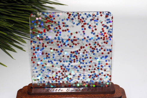 Patriotic Star Confetti - 1/8" Acrylic Sheet