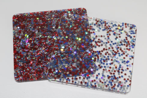 Patriotic Star Confetti - 1/8" Acrylic Sheet