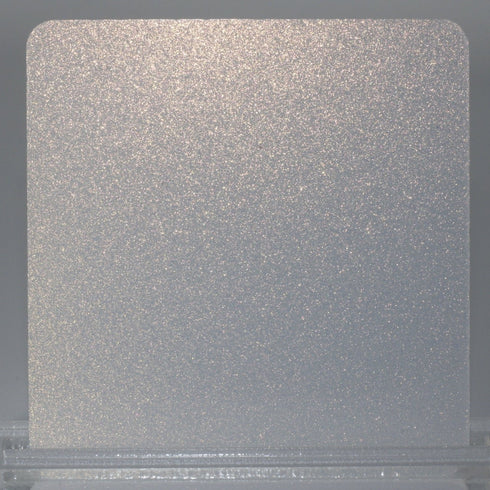 White Dusted Glitter - (Single Sided) - 1/8" Acrylic Sheet