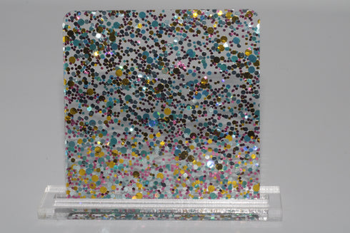 Pastel Glamourous Dots - 1/8" Cast Acrylic Sheet