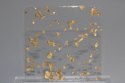 Gold Leaf Foil Flakes - 1/8" Acrylic Sheet