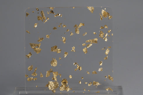 Gold Leaf Foil Flakes - 1/8" Acrylic Sheet