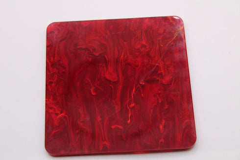 Scratch and Dent: Crimson Wave - 1/8" Acrylic Sheet