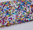 Scratch and Dent: Fushia Pink, Gold and Blue Glamourous Dots - 1/8" Cast Acrylic Sheet