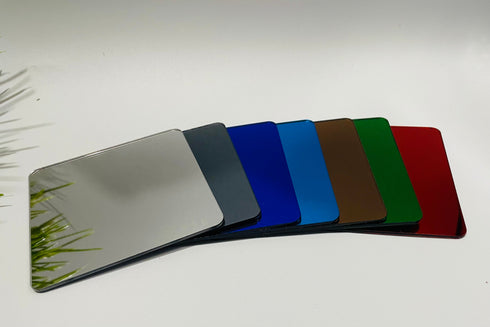 Cobalt Blue Mirror - 1/8" Extruded Acrylic Sheet