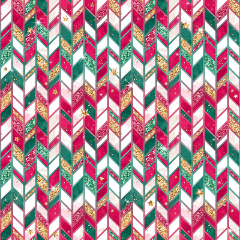 0149 - Candy Cane Striped Glitter