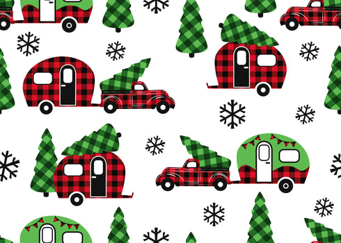 0158 - Christmas Plaid and Camper