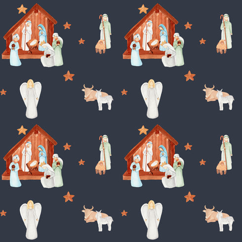 0186 - Nativity Scene with Manger