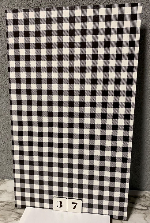 0037 - Black & White Plaid