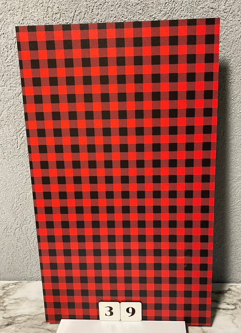 0039 - Red & Black Buffalo Plaid (Regular Size)