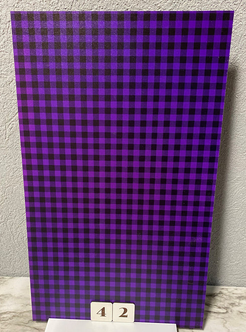 0042 - Micro Purple & Black Plaid