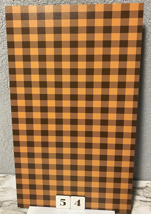 0054 - Small Tan & Brown Plaid