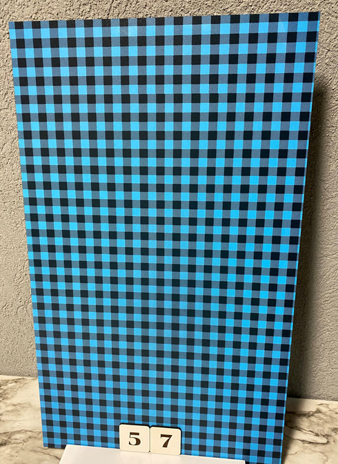 0057 - Micro Sized Blue & Navy Plaid
