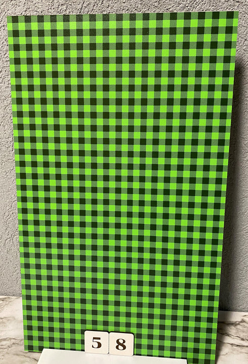 0058 - Micro Sized Lime Green Plaid