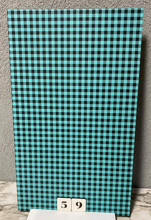0059 - Micro Sized Teal Plaid