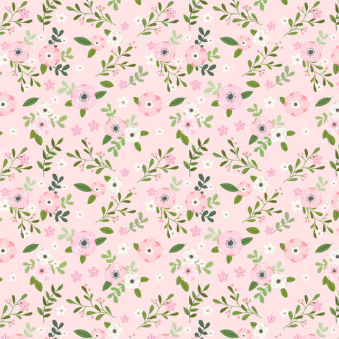 0657 - Pale Pink Spring Flowers