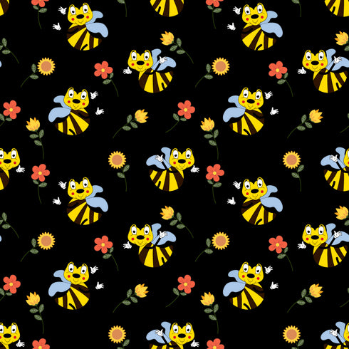 0673 - Love Bug Bee with Flowers