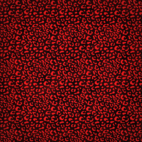 0740 - Micro Red Animal Print