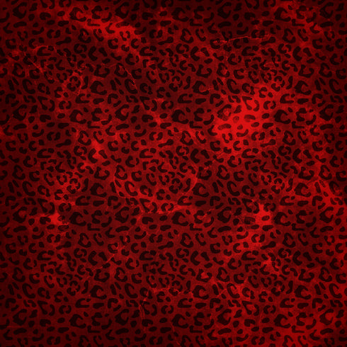 0741 - Crackle Faded Red Animal Print (micro)