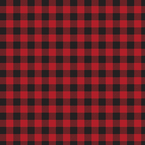 0048 - Red & Black Plaid (Small)
