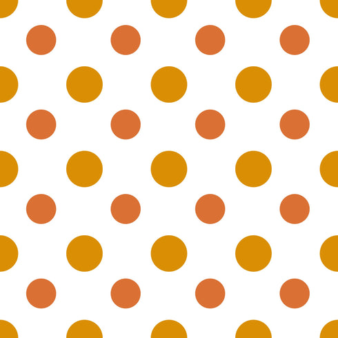 1004 - Gold & Orange Dots
