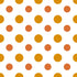 1004 - Gold & Orange Dots