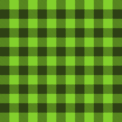 0058 - Micro Sized Lime Green Plaid
