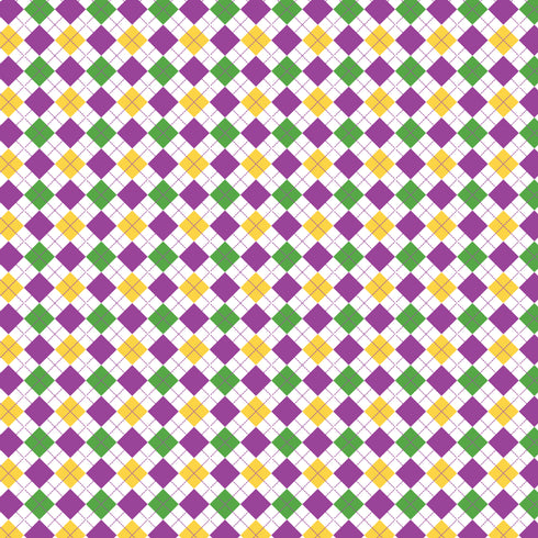 1134 - Mardi Gras Plaid