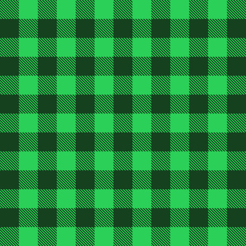 0052 - Regular Size Kelly Green Plaid