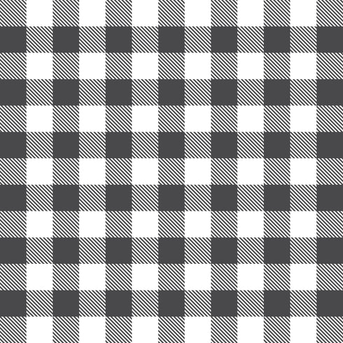0055 - Regular Size Gray & White Plaid