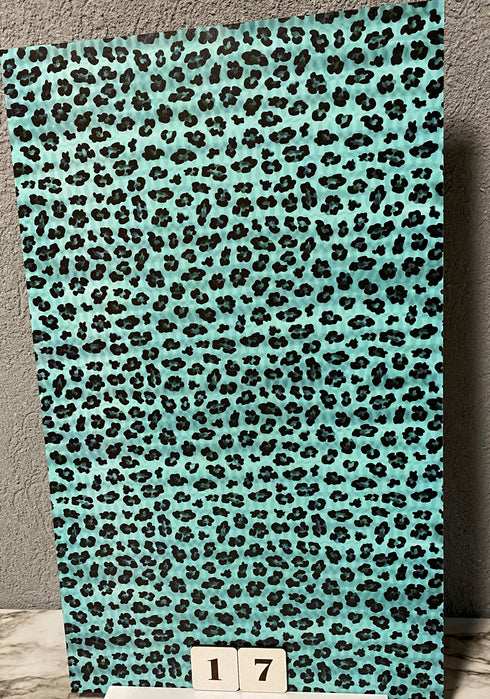0017 -Teal Leopard Print