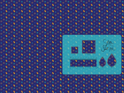 0183 - Hanukkah Celebration Stars & Snowflakes