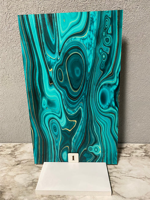0001 - Turquoise Abstract Agate