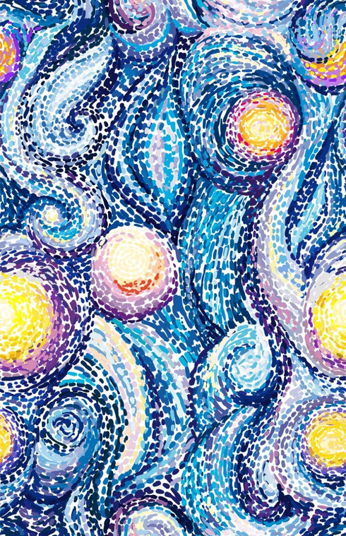 0200 - Starry Night Abstract