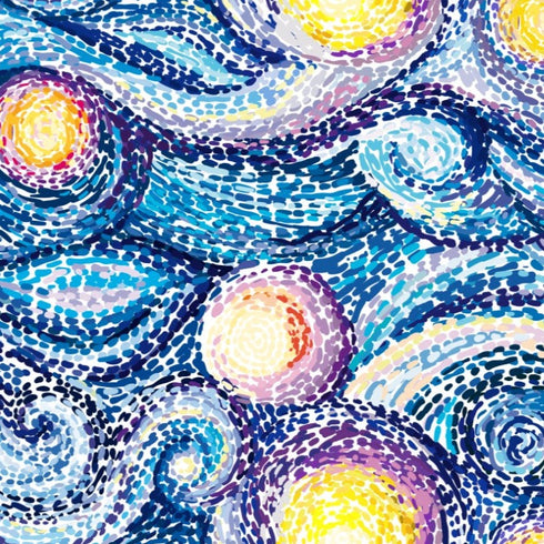 0200 - Starry Night Abstract