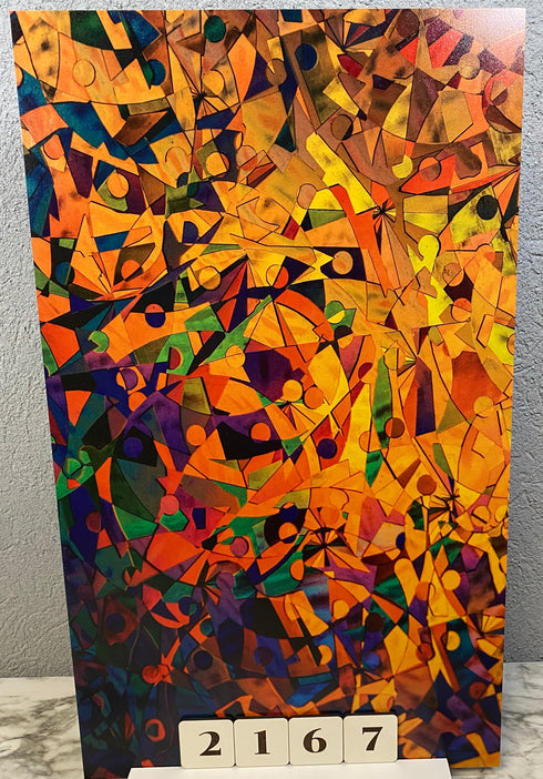 2167 - Abstract Stain Glass