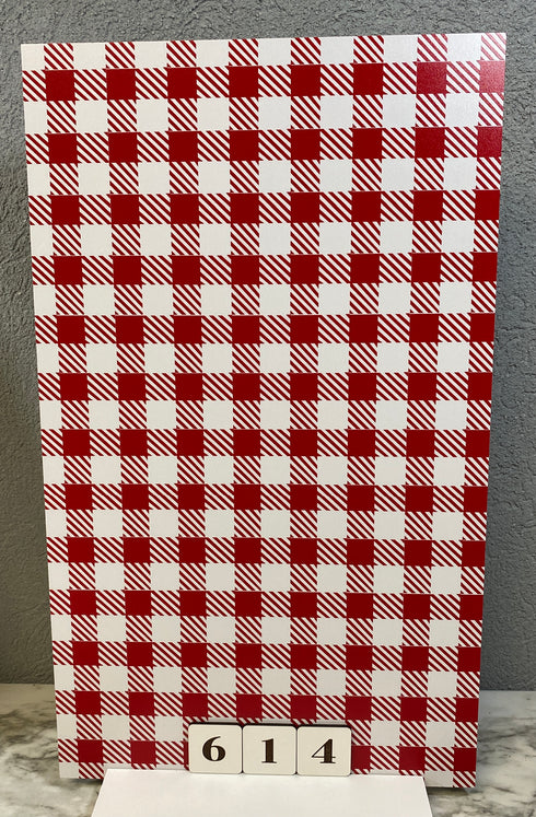 0614 - Red & White Picnic Plaid